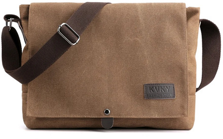 KVKY Brand Men's Shoulder Bag High Quality male Messenger Bag man canvas Travel CrossBody Satchels Business handbags