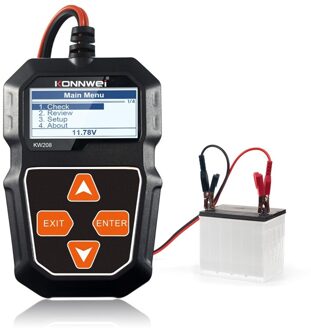 KW208 12V Auto Batterij Tester 100 2000CCA Digitale Automotive Diagnostische Auto Batterij Analyzer Zwengelen Opladen Scanner Tool