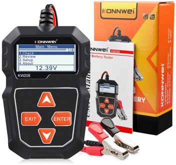 KW208 Auto Batterij Tester 12 V 100 2000CCA Zwengelen Opladen Circut Tester Batterij Analyzer 12 Volt Batterij Gereedschap