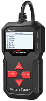 KW210 Automatische Smart 12V Auto Batterij Tester 100-2000 Cca Auto Battery Analyzer Auto Reparatie Tool Regualr Overstroomd