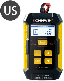 KW510 Batterij Tester Auto Batterij Hersteller Accessoires Lage Frequentie Constante Stroom Tester U.S. regulations