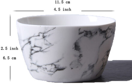 Kwartel 10 Inches Diner Plaat, Keramische Schalen en Borden Sets, Marmer Mok/Plaat, keramische Marmer Servies, Lepel, Kom, Koffie Set 4.5 duim bowl