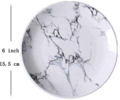 Kwartel 10 Inches Diner Plaat, Keramische Schalen en Borden Sets, Marmer Mok/Plaat, keramische Marmer Servies, Lepel, Kom, Koffie Set 6 duim plate