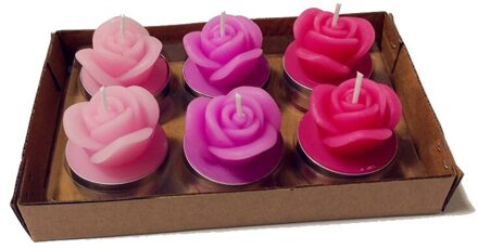 Kwartel 12 Pcs Rookloze Geurkaars, Home Decor Kaars, Rose Kaars, Bruiloft Kaars, Verjaardag Kaars Multi-Colored