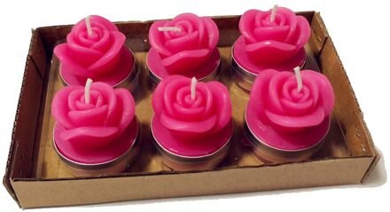 Kwartel 12 Pcs Rookloze Geurkaars, Home Decor Kaars, Rose Kaars, Bruiloft Kaars, Verjaardag Kaars Rood