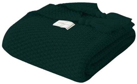 Kwastje Gebreide Bal Wollen Deken Sofa Winter Super Warme Gezellige Gooi Dekens Voor Kantoor Siësta Airconditioning Sprei Beddengoed Breen