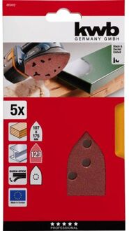 kwb Schuurdriehoeken, hout & metaal. 107 X 175 MM K120