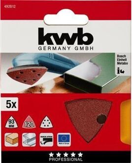 kwb schuurschijven delta korrel 120 set a 5