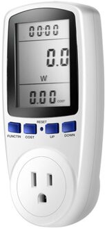 KWE-PMB01 Plug Socket Digitale Voltage Wattmeter Stroomverbruik Watt Energie Meter Ac Elektriciteit Analyzer US plug