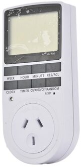 KWE-TM02 Elektronische Digitale Timer Schakelaar Plug Keuken Timer Outlet 230V 50Hz 7 Dag 12/24 Uur Programmeerbare Timing Socket