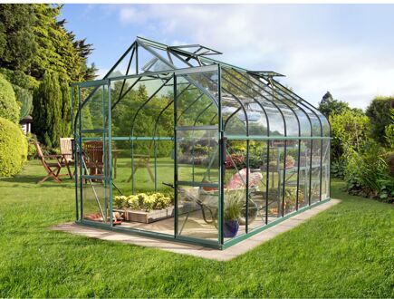 Kweekkas Diana 11500 - Veiligheidsglas 3mm - Smaragd - 264x445x255cm