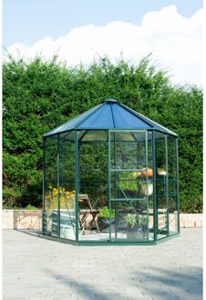 Kweekkas Hera 4500 - Veiligheidsglas 3mm + Polycarbonaat 6mm - Smaragd - 221x253x188cm