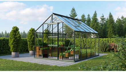 Kweekkas Meridian 1 8300 - Veiligheidsglas 3mm - Smaragd - 257x321x232cm