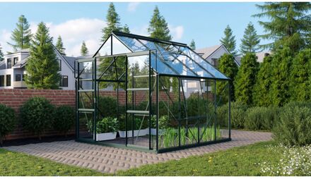 Kweekkas Meridian 2 6700 - Veiligheidsglas 3mm - Smaragd - 257x258x232cm