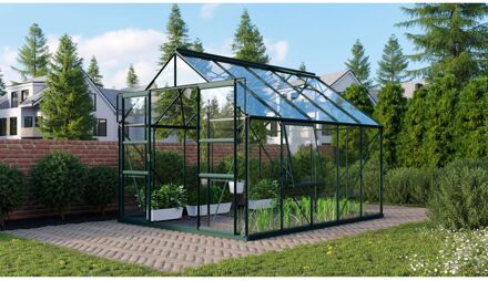 Kweekkas Meridian 2 8300 - Veiligheidsglas 3mm - Smaragd - 257x321x232cm