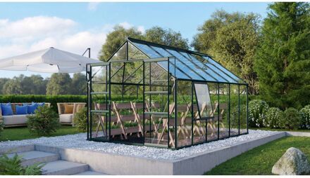 Kweekkas Meridian 2 9900 - Veiligheidsglas 3mm - Smaragd - 257x383x232cm