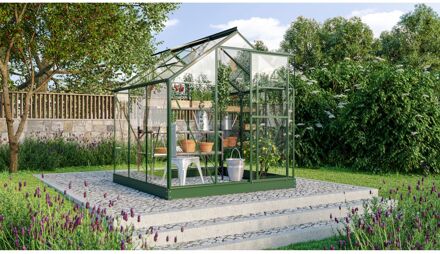 Kweekkas Triton 3800 - Veiligheidsglas 3mm - Smaragd - 198x193x207cm