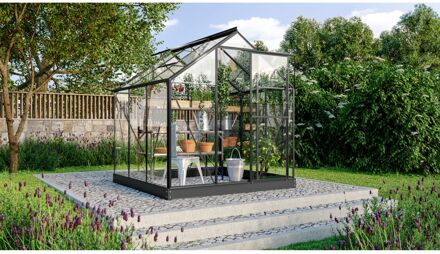 Kweekkas Triton 3800 - Veiligheidsglas 3mm - Zwart - 198x193x207cm