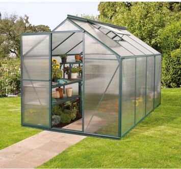 Kweekkas Triton 5000 - Polycarbonaat 6mm - Smaragd - 198x256x207cm