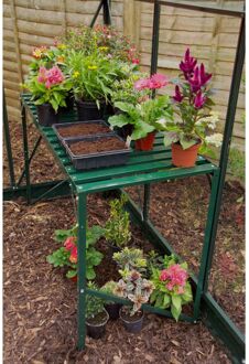 Kweektafel 1 Niveau Aluminium Smaragd 121x54x76cm