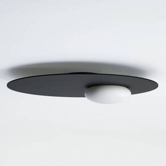 Kwic LED plafondlamp, zwart Ø48cm