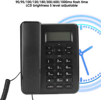 KX-T6001CID Vaste Telefoon Thuis Bedrade Vaste Business Kantoor Snoer Desk Telefoon Abs Dtmf En Fsk Systeem Telefooncontactpersoon