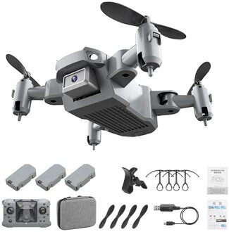 KY905 Mini Drone Met 4K Camera Opvouwbaar 4CH 6 Axis Drones Quadcopter Fpv Follow Me Rc Quadrocopter Kid 'S speelgoed 3 batteries