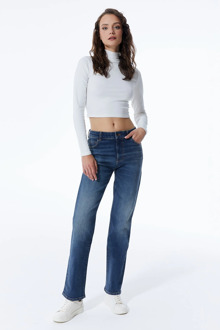 Kylie dames regular-fit jeans dark blue Blauw - 27-32