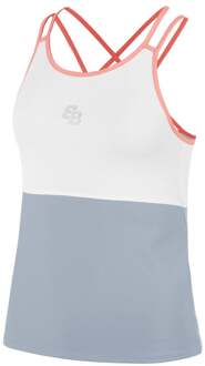 Kyoto Tanktop Dames-Grijs,Wit - M