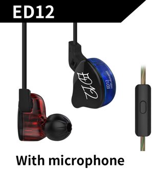 KZ ED12 Custom Stijl Oortelefoon Afneembare Kabel In Ear Audio Monitoren Geluidsisolerende HiFi Muziek Sport Oordopjes Met Microfoon