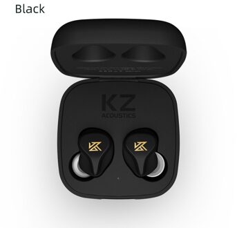 Kz Z1/Z1 Pro Tws Echte Draadloze Bluetooth 5.0/5.2 Oortelefoon Dynamische Spel Oordopjes Touch Control Sport Headset kz Z3 S2 S1 Z1 zwart