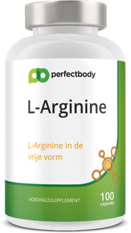 L-arginine Capsules - 100 Capsules - PerfectBody.nl