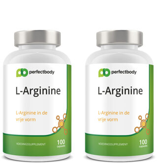 L-arginine Capsules 2-pack - 200 Capsules - PerfectBody.nl