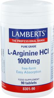 L-Arginnie HCI 1000 mg - 90 tabletten