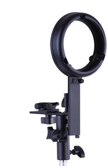 L-Bracket Speedlight Speedlite Flash Mount met Bowens Mount Adapter Koude Schoen voor Softbox Reflector Schoonheid Schotel Paraplu Snoot