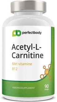L-Carnitine capsules - Energie & vetverbranding - Spierherstel - 90 capsules PerfectBody
