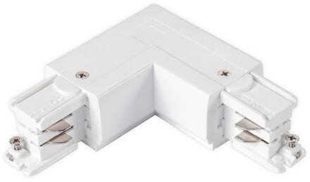 L-connector railsystem aarde buiten wit wit (RAL 9016)