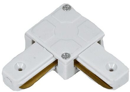 L-connector voor witte spanningsrail - 1-fase