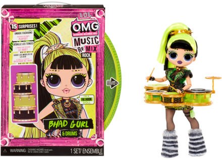 L.O.L. Surprise! Lol surprise omg remix rock - bhad gurl en drums - modepop van 24 cm Multikleur