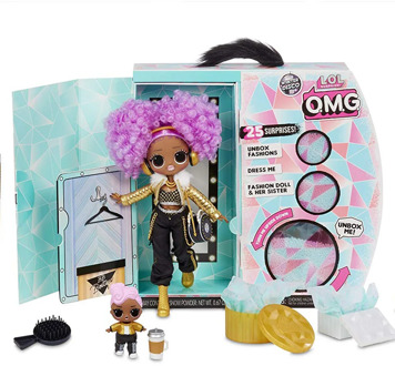 L.O.L Surprise! O.M.G. Winter Disco 24K D.J. Fashion Doll & Sister LOL omg For Kids Toy Christmas gifts for children