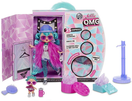 L.O.L Surprise! O.M.G. Winter Disco Cosmic Nova Fashion Doll & Sister LOL For Kids Toy Christmas gifts for children