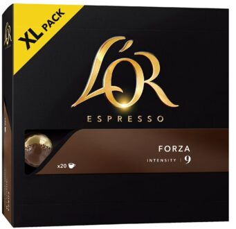 L'or Douwe Egberts koffiecapsules L'Or Intensity 9, Forza, pak van 20 capsules