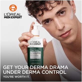 L'Oréal Men Expert Derma Control Purifying Cleansing Gel with 2% Salicylic acid + Niacinamide 260ml