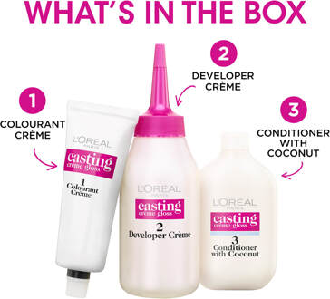 L'Oréal Paris Casting Crème Gloss Semi-Permanente Haarverf (Verschillende Tinten) - 200 Ebony Black