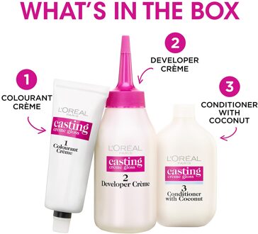 L'Oréal Paris Casting Crème Gloss Semi-Permanente Haarverf (Verschillende Tinten) - 323 Dark Chocolate Brown