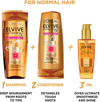 L'Oréal Paris Elvive Extraordinary Oil Shampoo for Normal to Dry Hair 600ml
