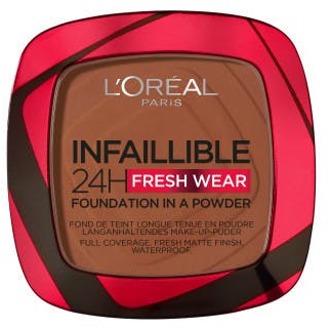 L'Oréal Paris Infallible 24 Hour Fresh Wear Foundation Powder 9g (Various Shades) - 375 Deep Amber
