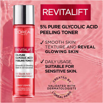 L'Oréal Paris L’Oreal Paris 5% Glycolzuur Peelingtoner 180 ml