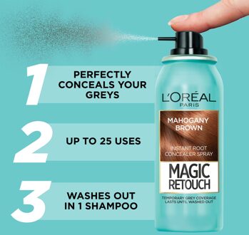 L'Oréal Paris L’Oréal Paris Magic Retouch Temporary Instant Root Concealer Spray 75ml (Various Colours) - Mahogany Brown