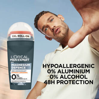 L'Oréal Paris Men Expert Magnesium Defence Hypoallergenic 48 Hour Roll-On Deodorant 50ml